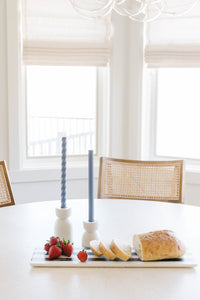 Marble Cheese Board, Black & White Striped