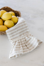 Load image into Gallery viewer, Striped Tea Towel with Ruffle
