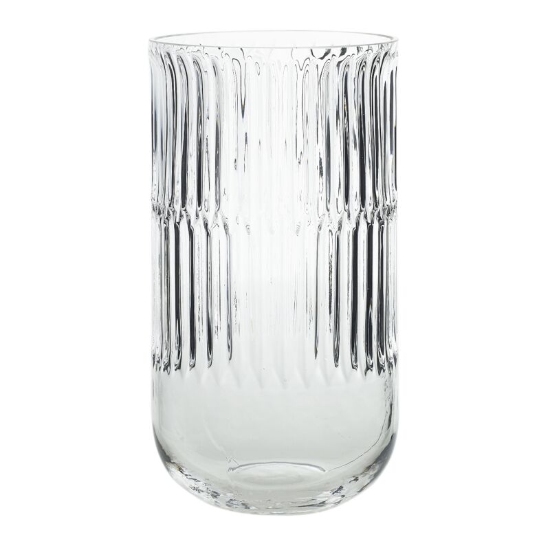 Ribbed Cylinder Vase