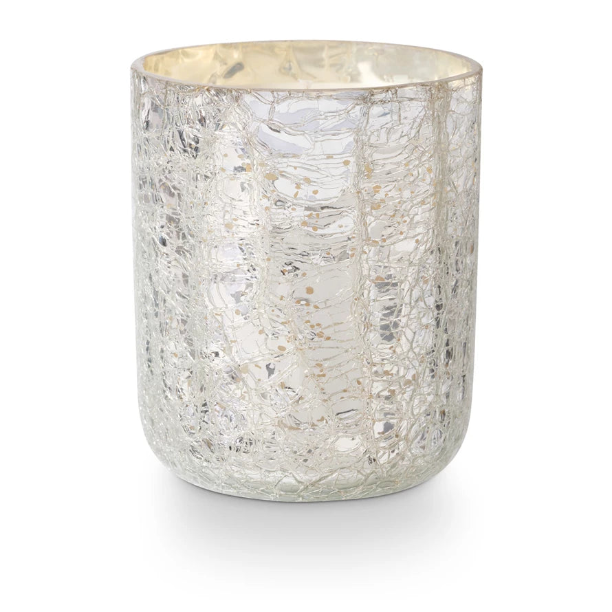 Balsam & Cedar Small Boxed Crackle Glass Candle