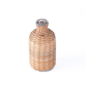 Bamboo & Glass Bud Vase