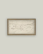 Load image into Gallery viewer, Framed Rolling Hills Sketch Print
