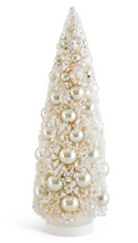 Load image into Gallery viewer, Cream Bottle Brush Trees w/ Champagne Ornaments
