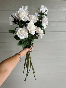 25 INCH REAL TOUCH DUCHESS ROSE STEM