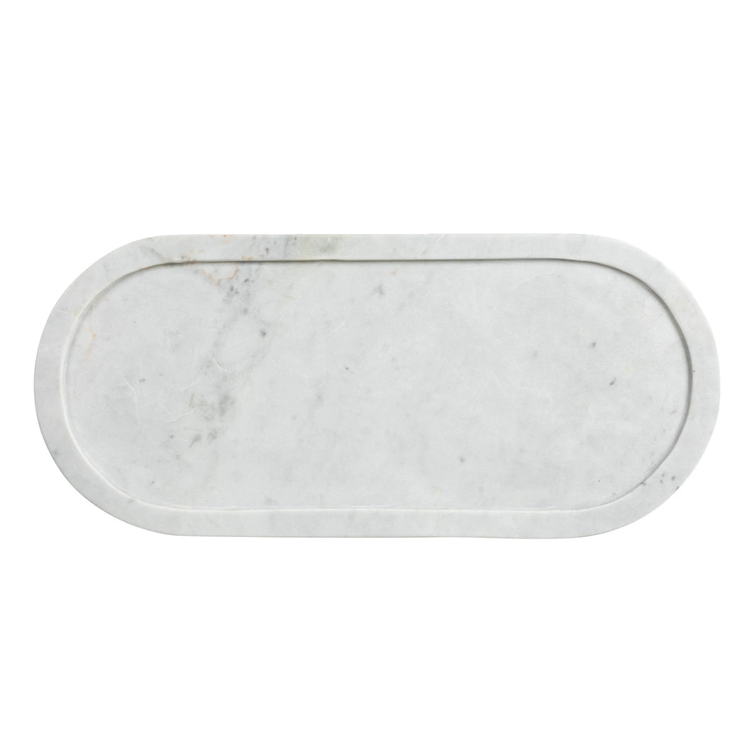 Oval Marble Tray