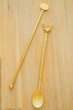 Load image into Gallery viewer, Brass Cocktail Stirrer, Antique Brass Finish
