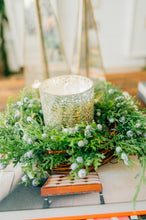 Load image into Gallery viewer, Balsam &amp; Cedar Small Boxed Crackle Glass Candle
