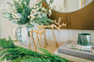 Gold Reindeer Decorative Accent