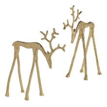 Load image into Gallery viewer, Gold Reindeer Decorative Accent
