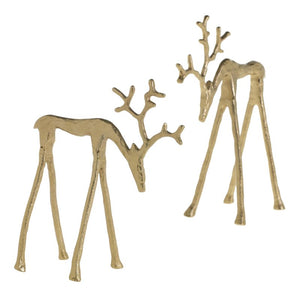 Gold Reindeer Decorative Accent