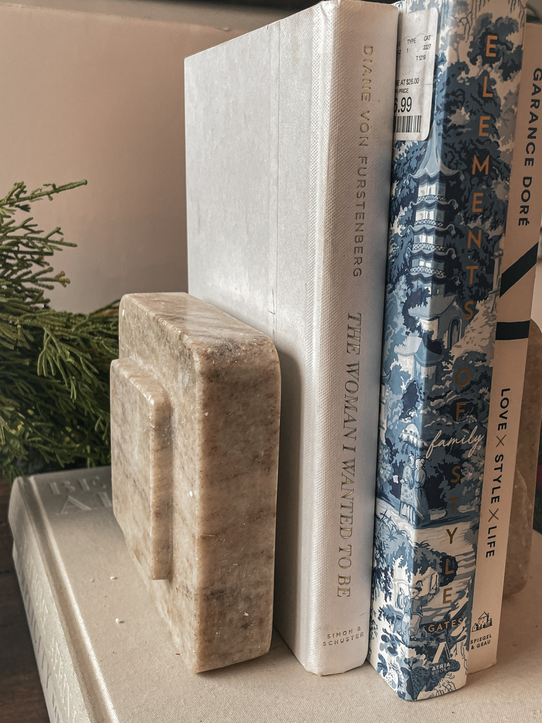 Marble Book Ends, set of 2