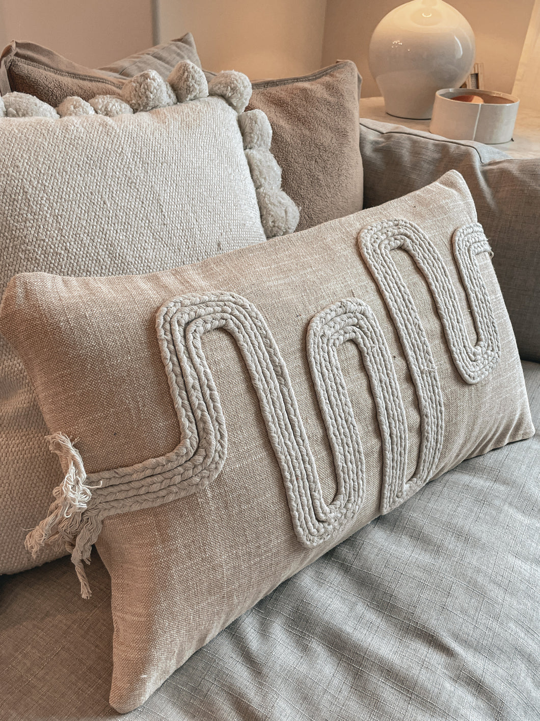 Wandering Jute Lumbar Pillow