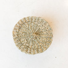 Load image into Gallery viewer, Lidded Hand-Woven Seagrass Basket
