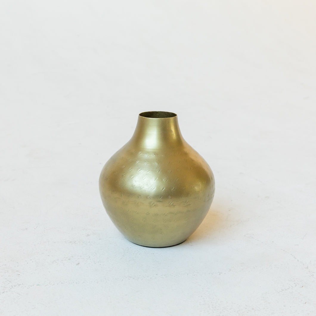 Hammered Metal Vase