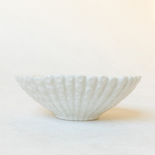 Load image into Gallery viewer, Ivory Stoneware Fluted Bowl
