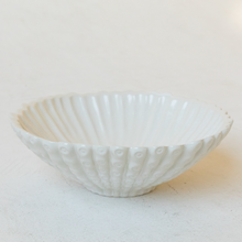 Load image into Gallery viewer, Ivory Stoneware Fluted Bowl
