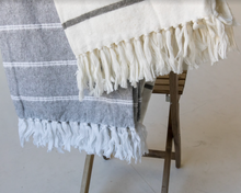 Load image into Gallery viewer, Heather Striped Throw
