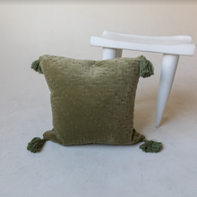 Load image into Gallery viewer, Sage Quilted Velvet Pillow
