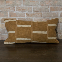 Load image into Gallery viewer, Mudcloth Pieced Lumbar Pillow
